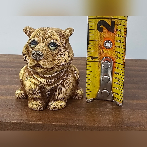 Vintage 2001 Pot Belly Harmony Kingdom Cubby's Blues Bear Trinket Box Hidden - Picture 13 of 13